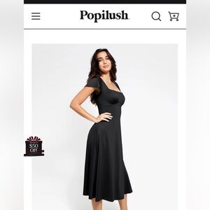 Women Black Dress Pupilush Shapewear/Tummy Control New with tags-XXL